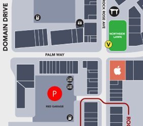 Map of Viva Day Spa at the Domain Northside
