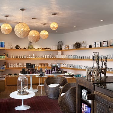 Retail area of Viva Day Spa - Lamar