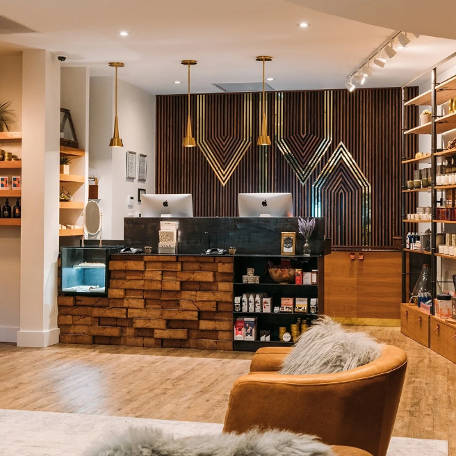 Lobby at Viva Day Spa + Med Spa on South Lamar in Austin, TX