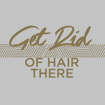 Laser hair removal call to action graphic that reads 