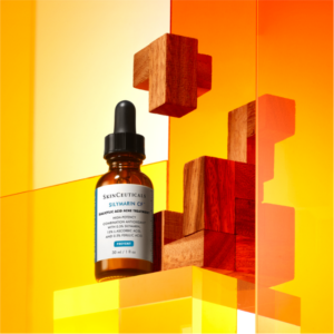 SkinCeuticals Silymarin CF serum utilizes vitamin C for anti-aging.