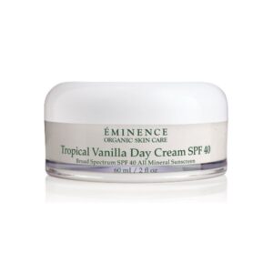 Tropical Vanilla Day Cream SPF 40, a combo organic moisturizer and sunscreen from Eminence Organic skin care.