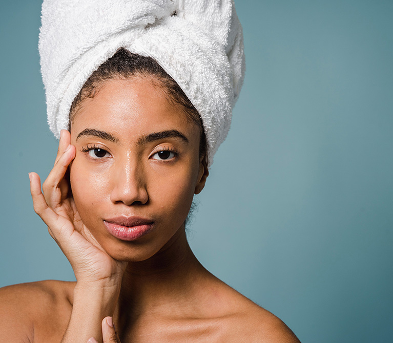 What is Collagen? | Viva Day Spa woman in towel hair wrap