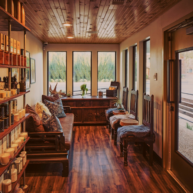 Lobby at Viva Day Spa + Med Spa on 35th Street in Central Austin, TX